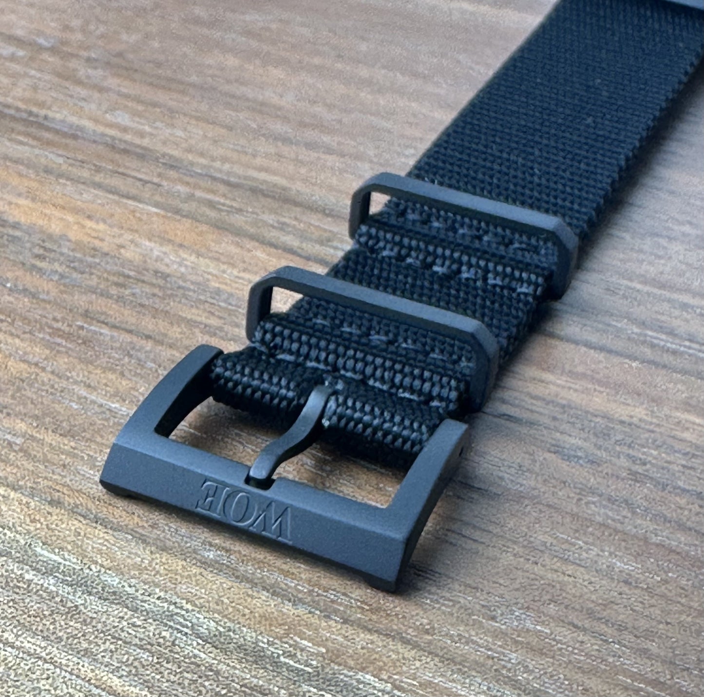 Five Eye Nylon Watch Strap - PVD/Black