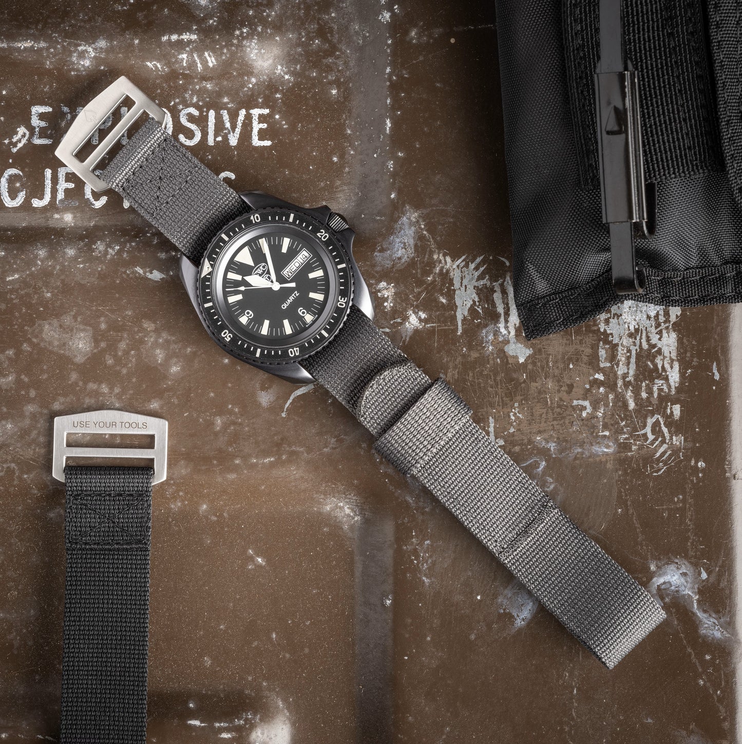 Glomar Explorer - Hook And Loop Watch Strap