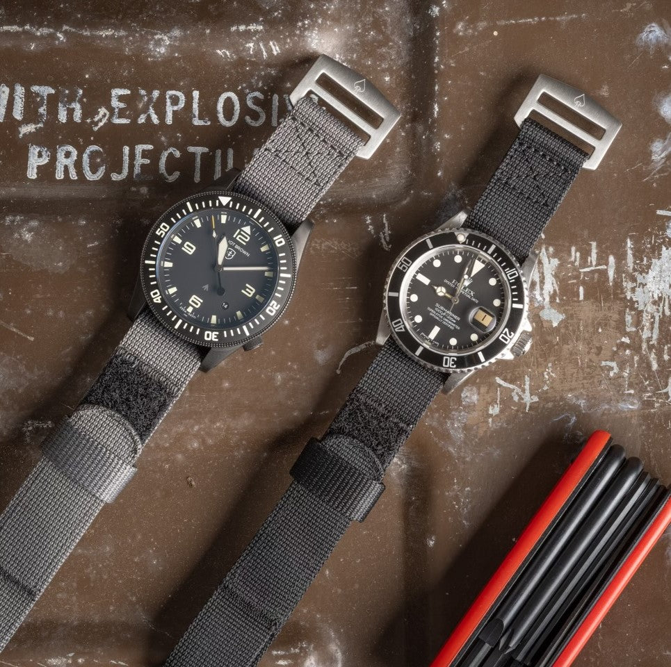 Glomar Explorer - Hook And Loop Watch Strap