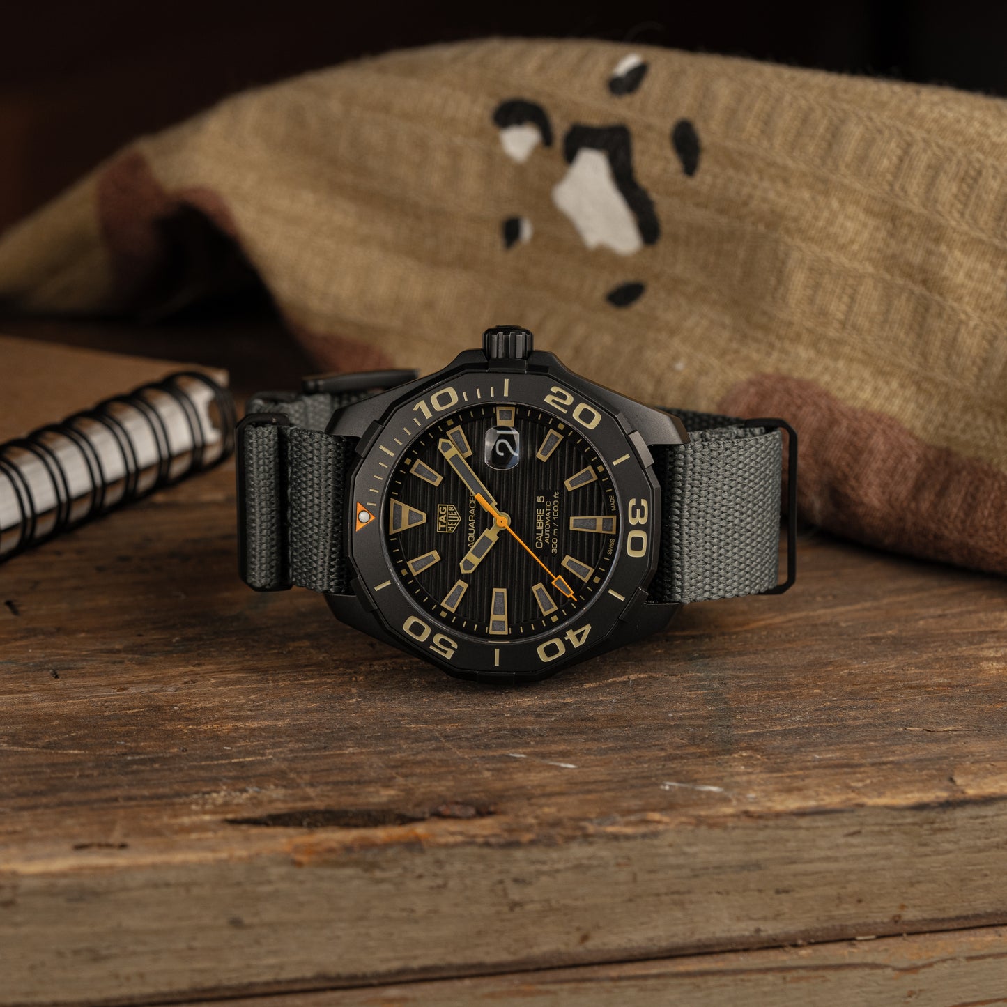 Five Eye Nylon Watch Strap - PVD/Black