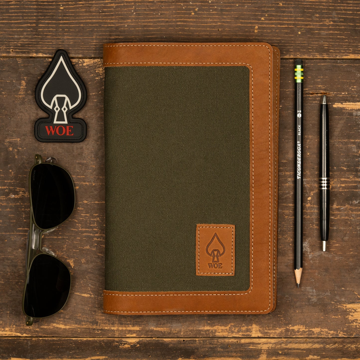 Leather & Canvas Moleskine Cover
