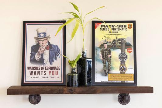 Espionage Art & Vintage Watch Advertisements