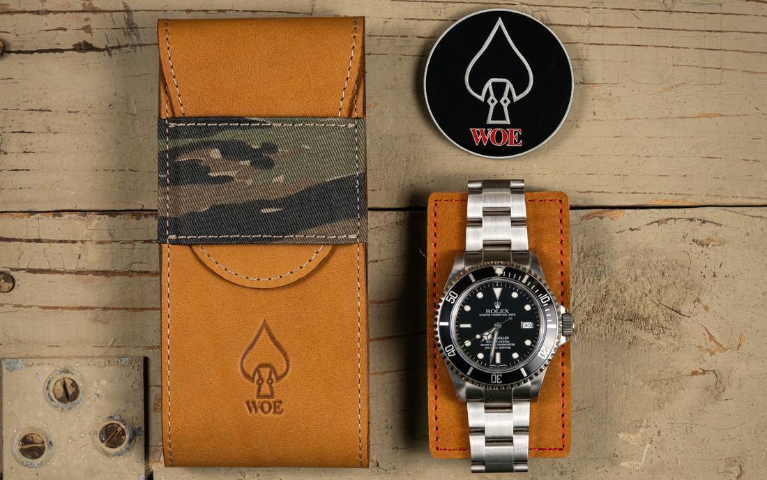 W.O.E. Watch Travel Pouch and Challenge Coin - The History