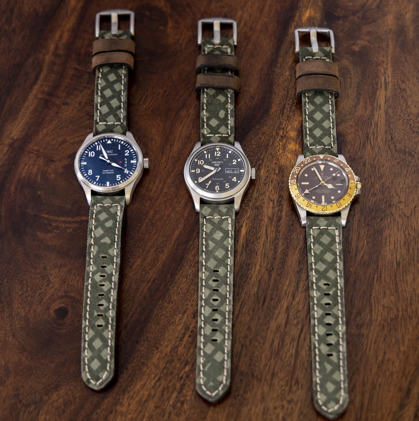 Horween Leather and Canvas Strap