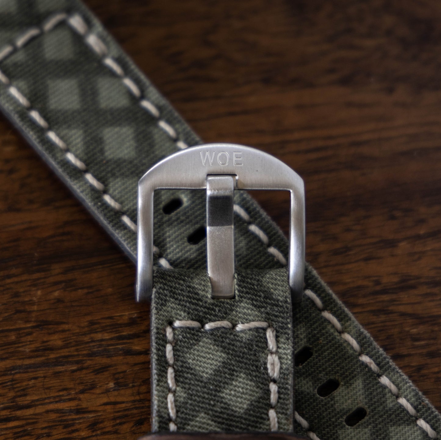Horween Leather and Canvas Strap