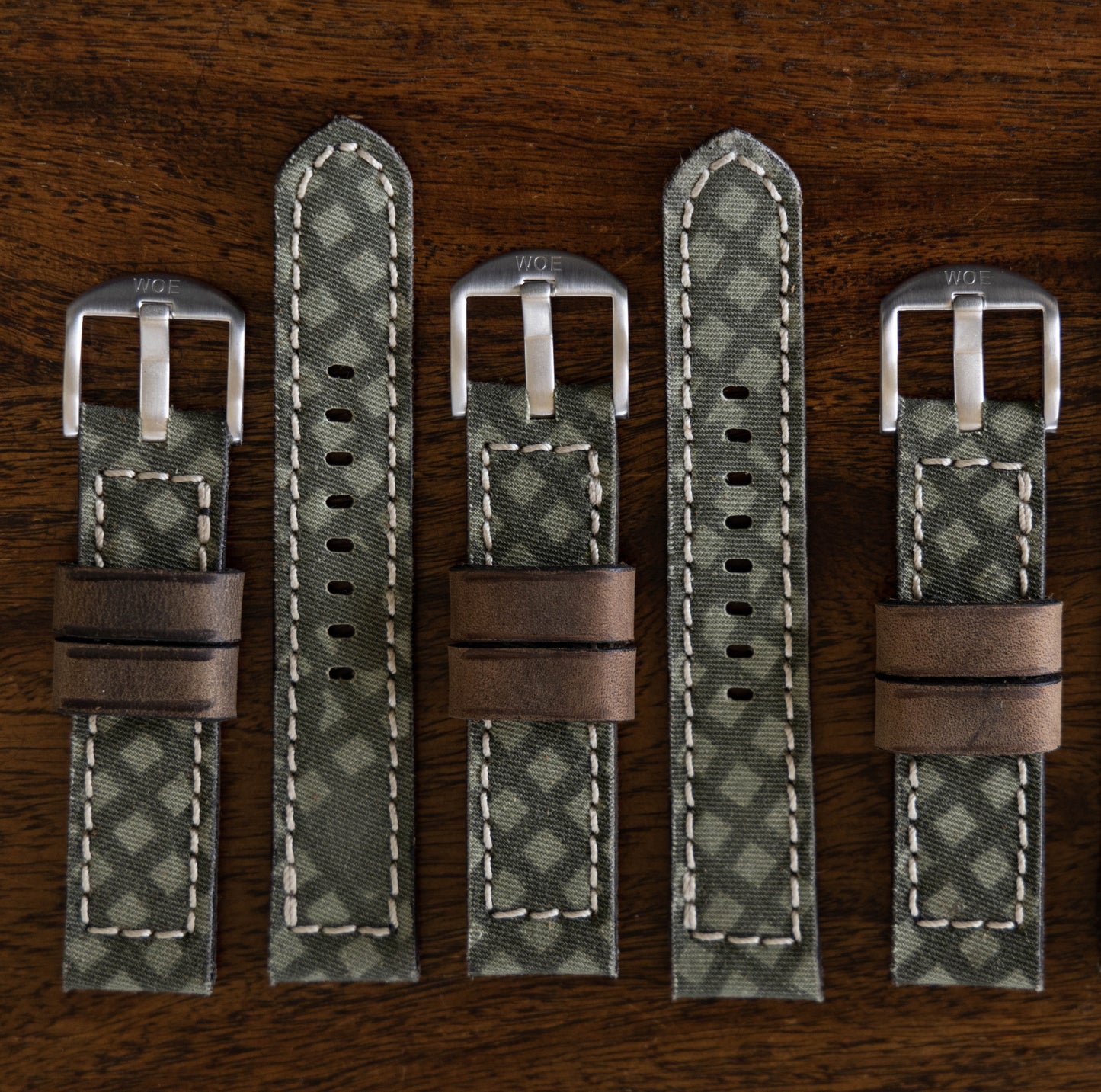 Horween Leather and Canvas Strap