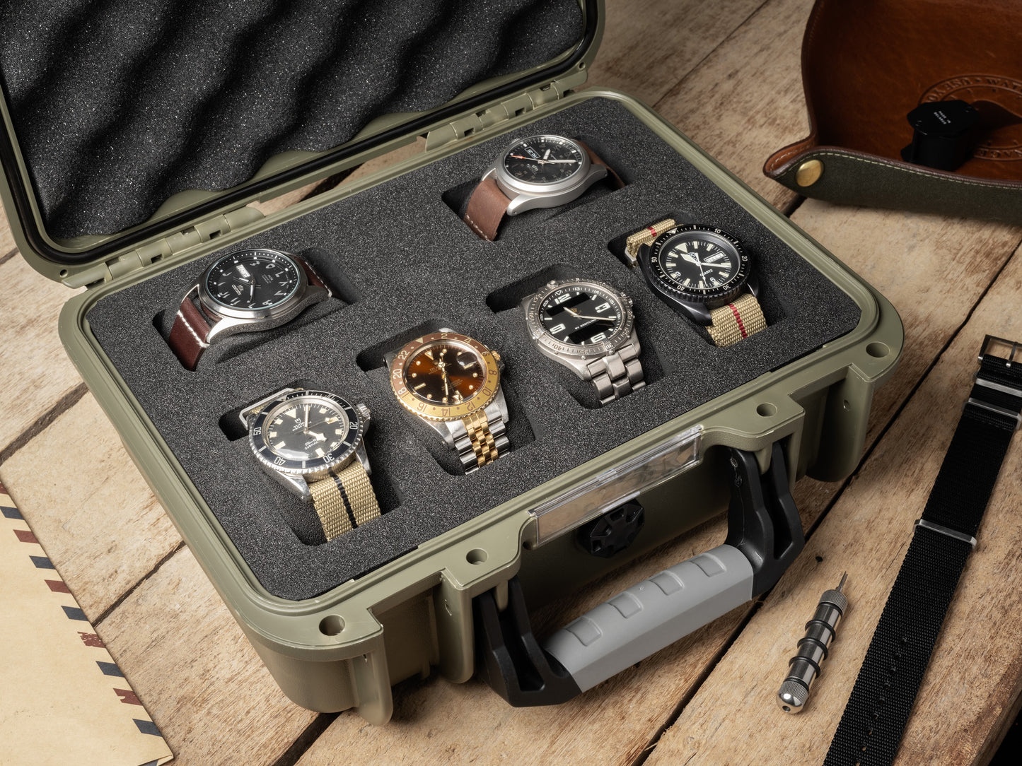 6 Watch Storage & Travel Case