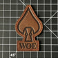 W.O.E. Made in USA Leather Patches