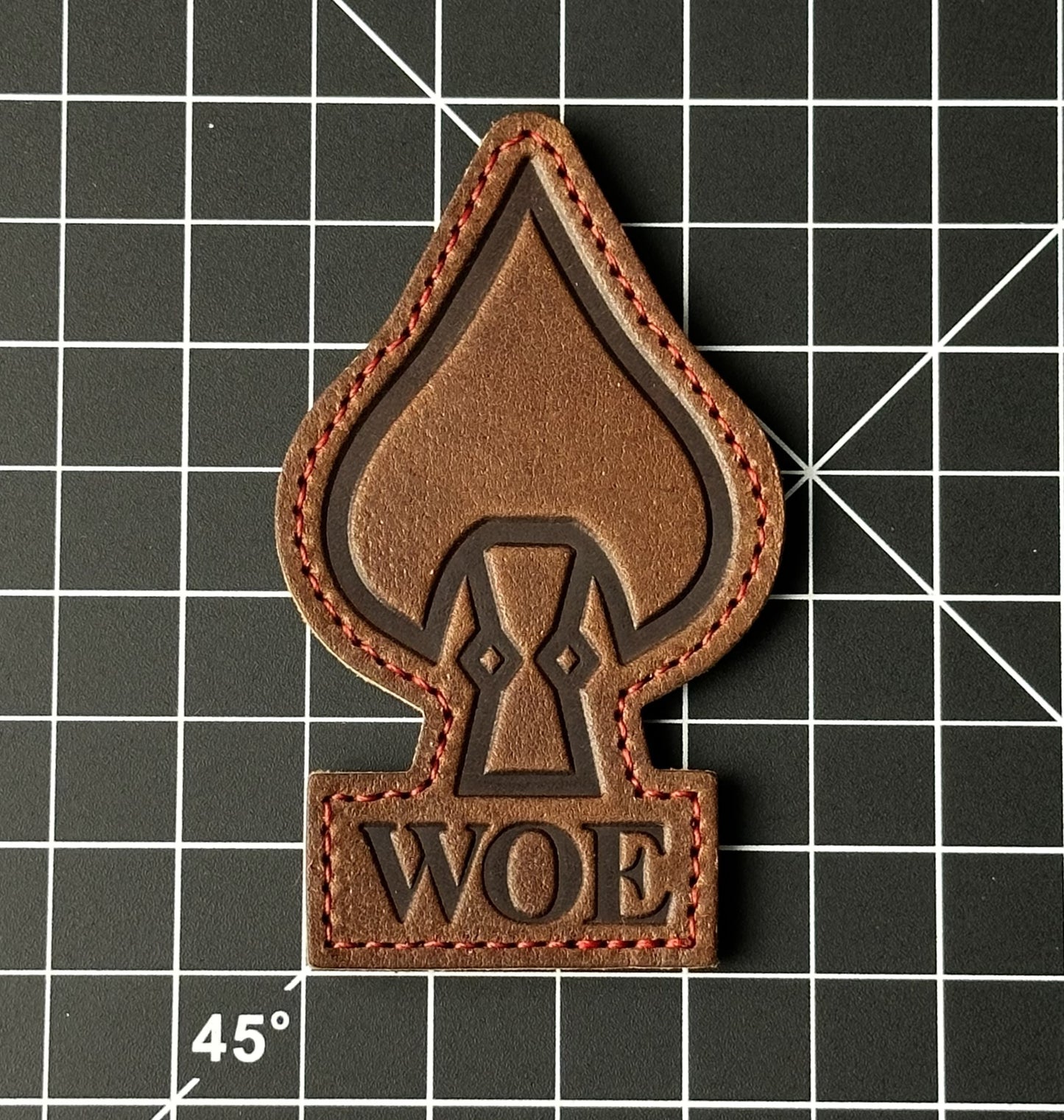 W.O.E. Made in USA Leather Patches