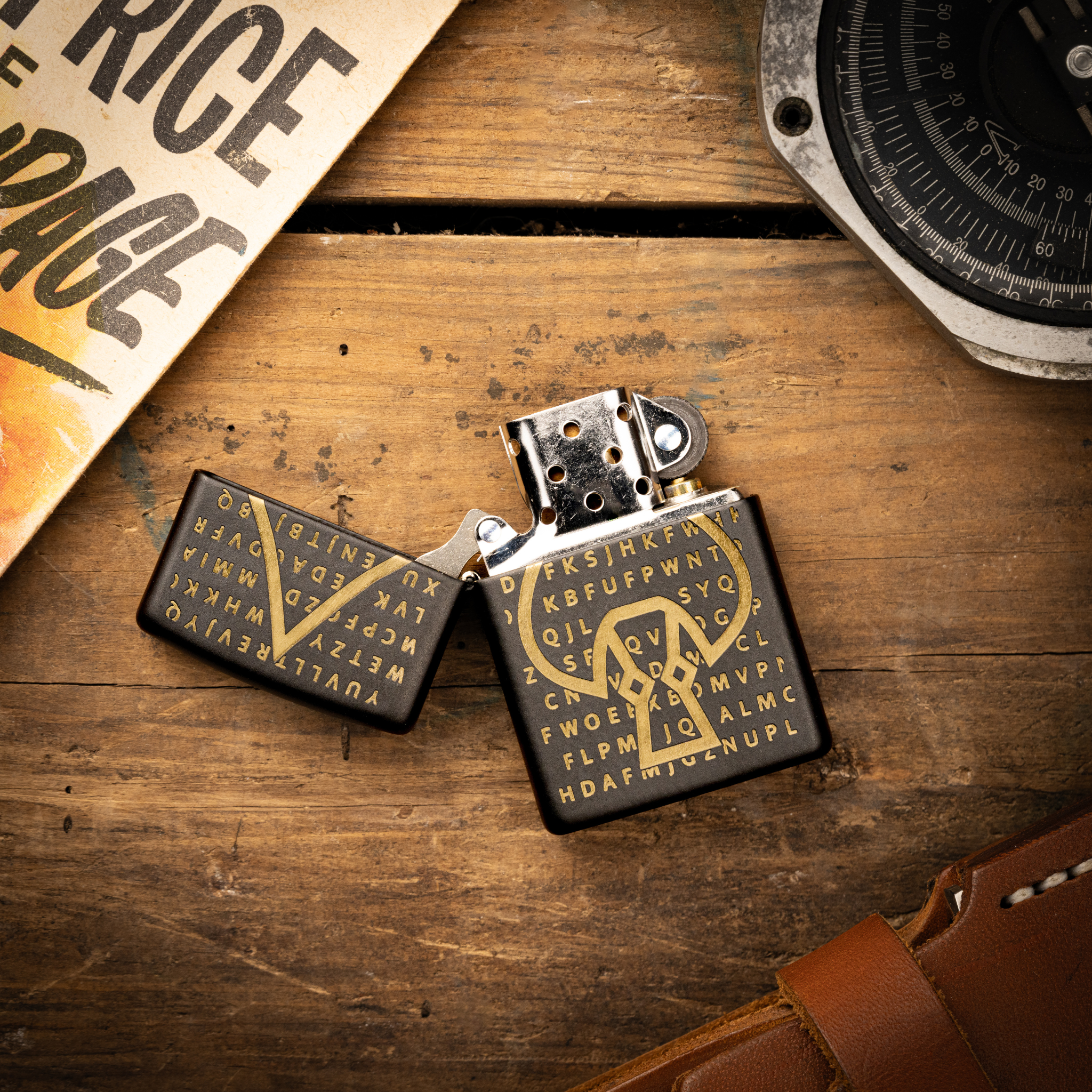 The Kryptos Zippo By W.O.E. – Watches of Espionage