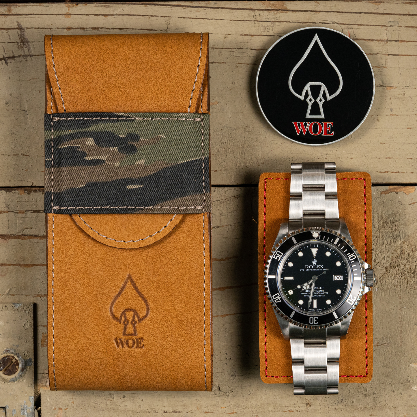 Travel Pouch and Challenge Coin - New Tiger Stripe