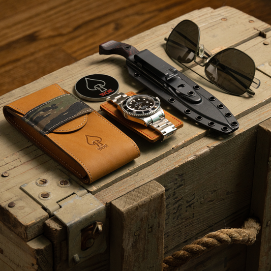 Travel Pouch and Challenge Coin - New Tiger Stripe