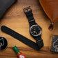 Five Eye Nylon Watch Strap - PVD/Black