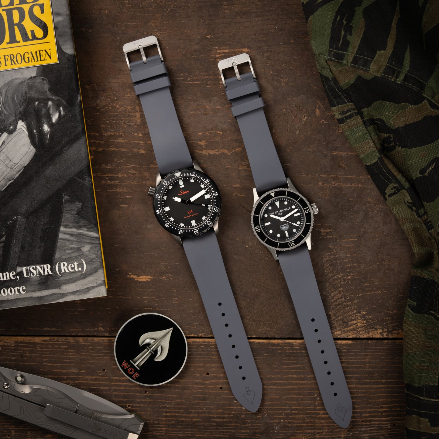 W.O.E. FKM Rubber Watch Strap