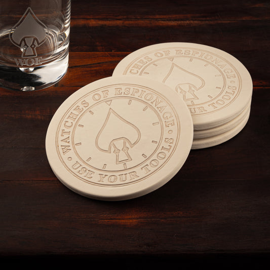 W.O.E. Use Your Tools Coasters (Set Of 4) - NEW