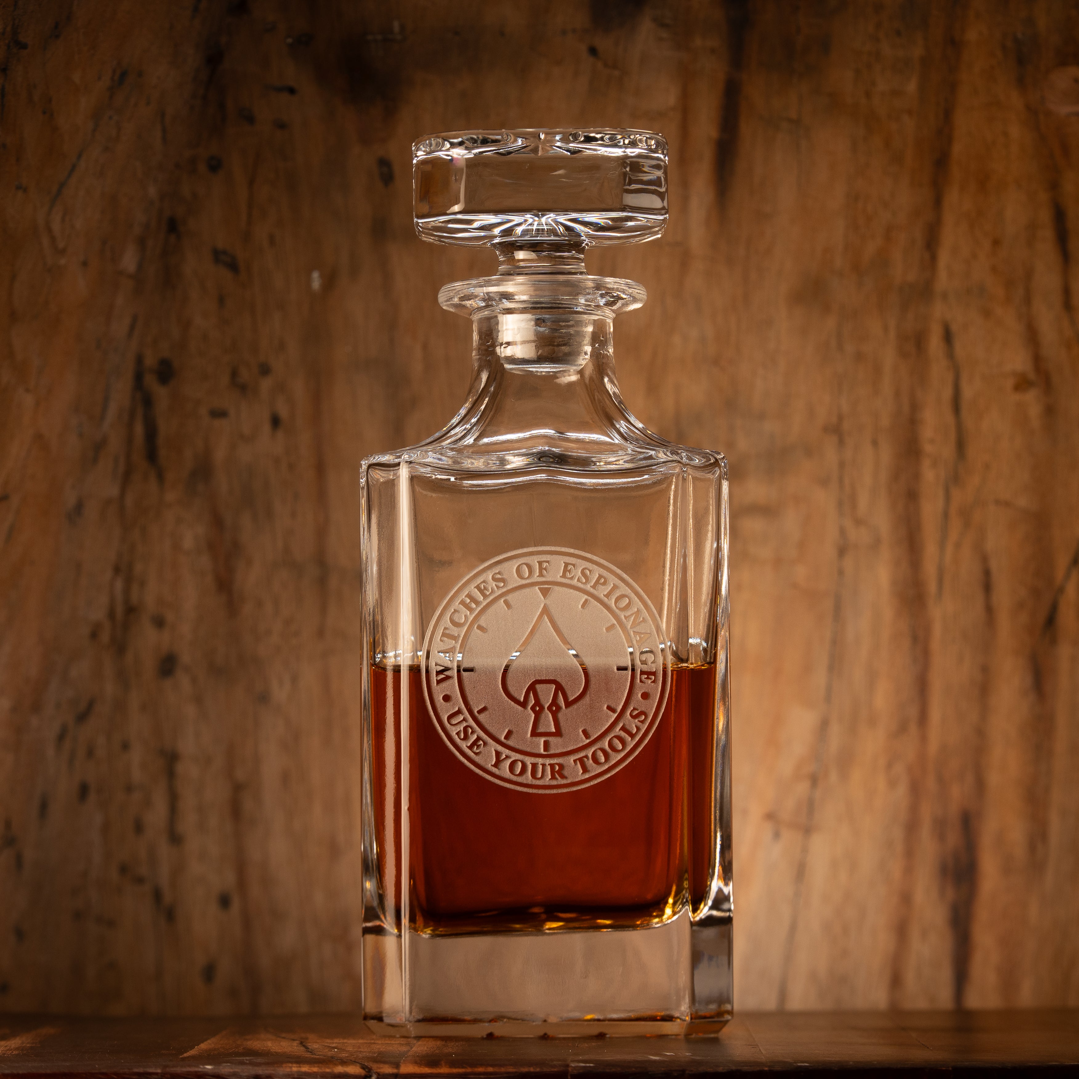 W.O.E. Use Your Tools Decanter
