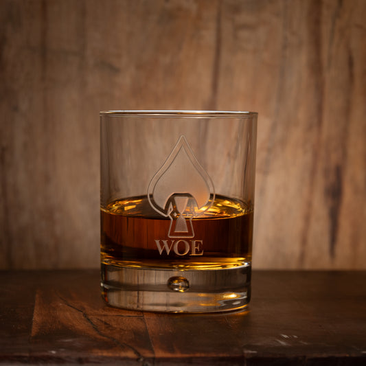 W.O.E. Spearhead Whiskey Glass - NEW