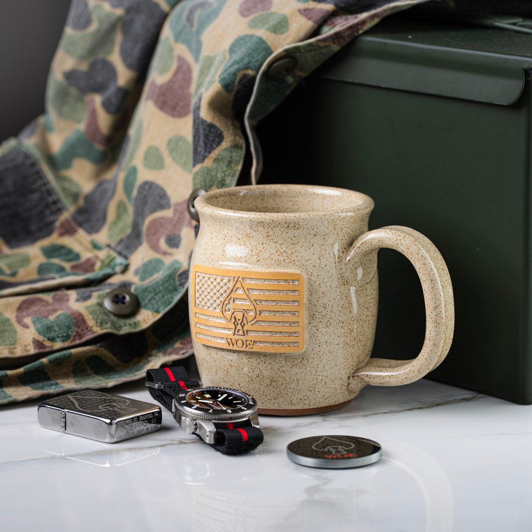 W.O.E. Coffee Mug - NEW USA SPEARHEAD VERSION