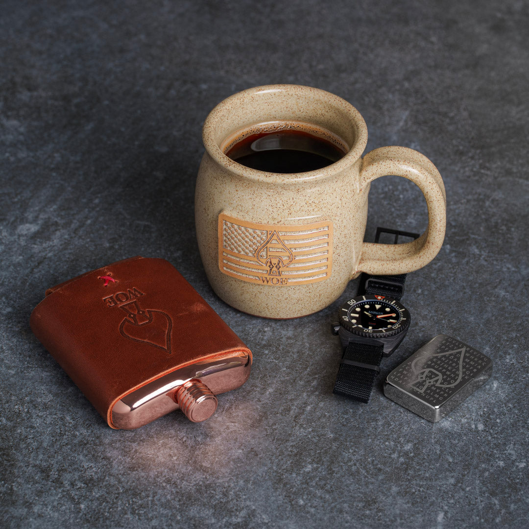 W.O.E. Coffee Mug - NEW USA SPEARHEAD VERSION