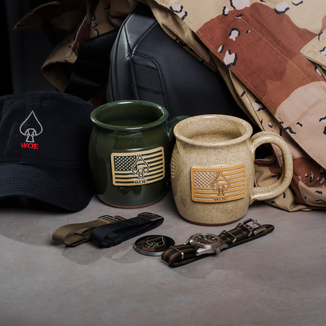 W.O.E. Coffee Mug - NEW USA SPEARHEAD VERSION