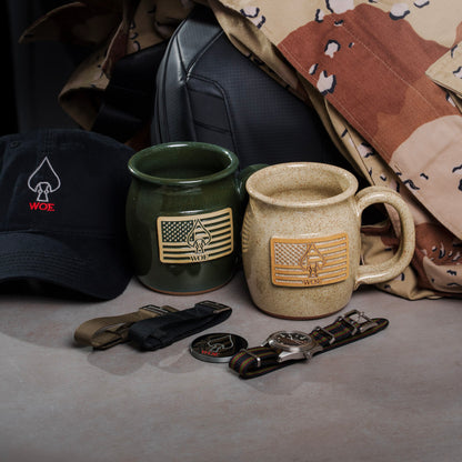 W.O.E. Coffee Mug - NEW USA SPEARHEAD VERSION