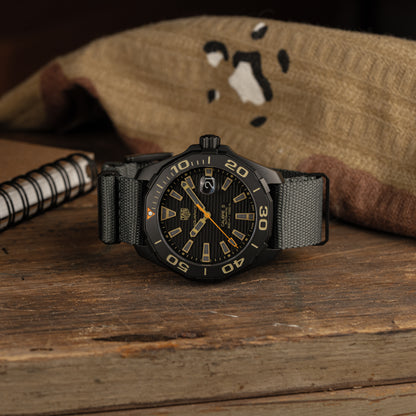 Five Eye Nylon Watch Strap - PVD/Black