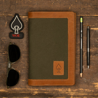 Leather & Canvas Moleskine Cover