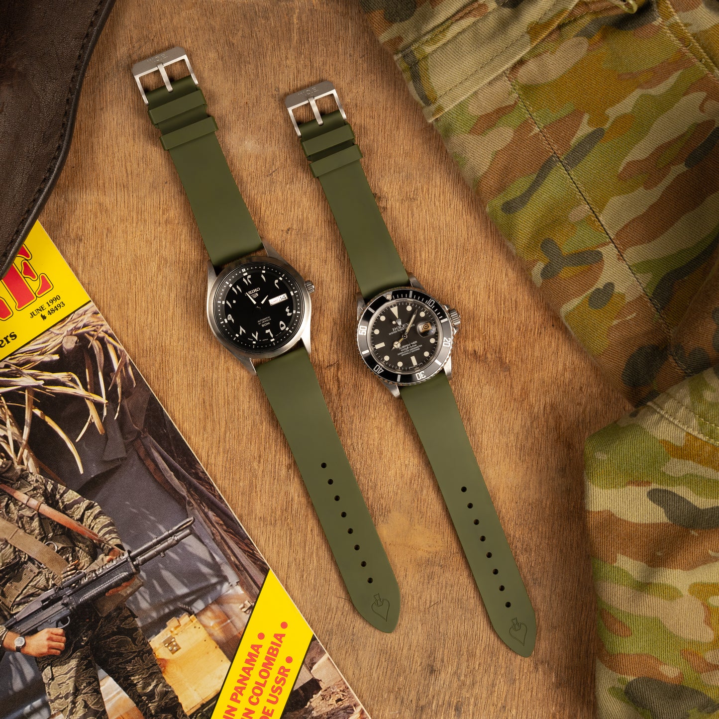W.O.E. FKM Rubber Watch Strap