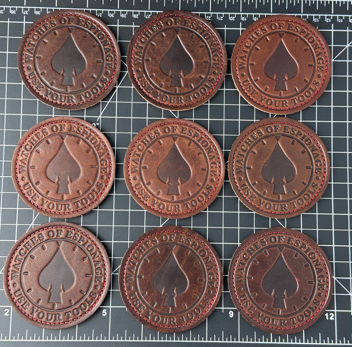 W.O.E. Made in USA Leather Patches