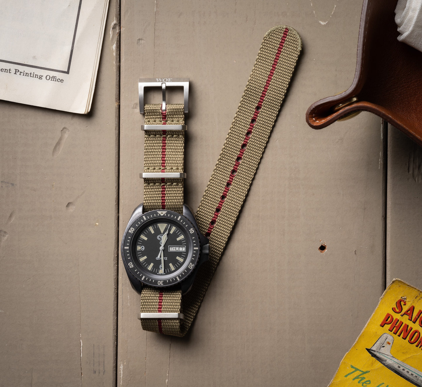 Five Eye Nylon Watch Strap - Stripe